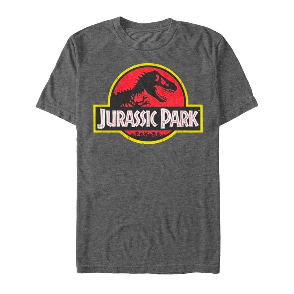 Jurassic Park Graphic T-Shirt - Heather Gray